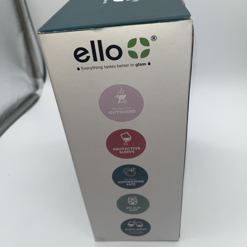 Ello Stemless Wine Glass Set 4 Glasses 17 Oz - Picture 5 of 15